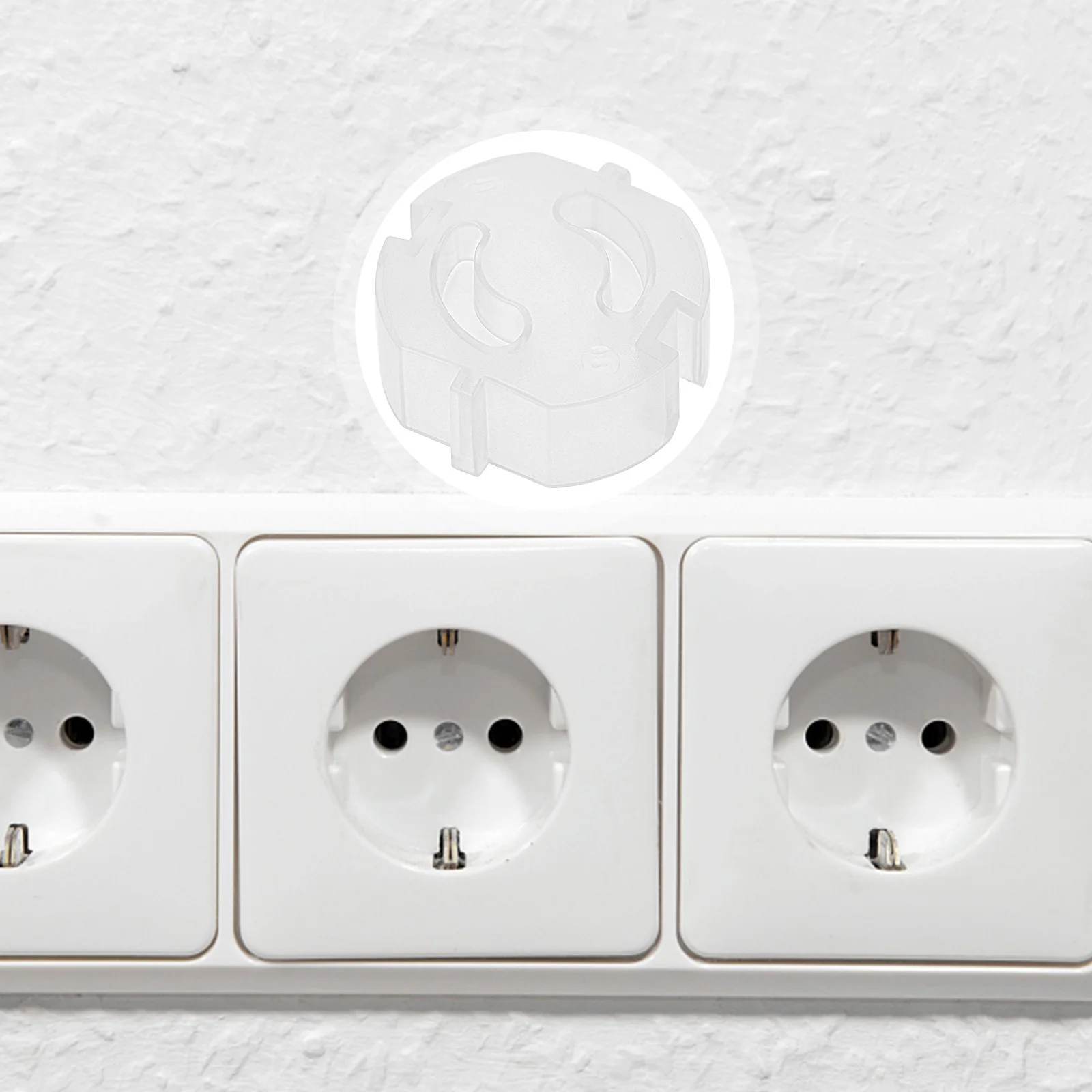 

20pcs Anti-Electric Shock Outlet Plastic Wall Socket Lids Baby Safety Protectors Reusable Durable Kids Proof Electrical Outlet