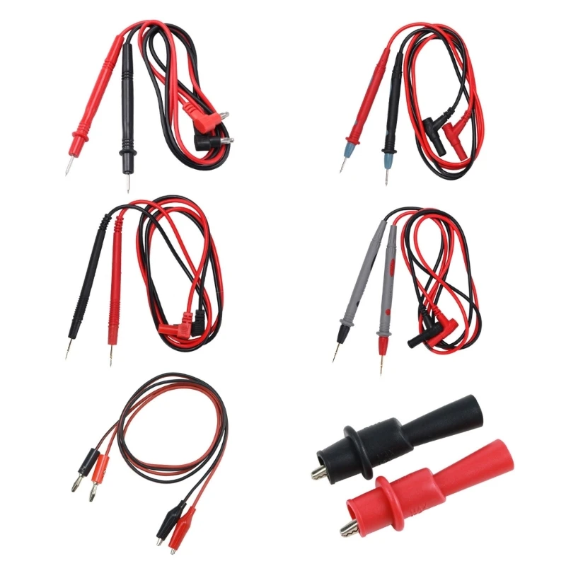 Electrical Multimeter Test Leads Set with Alligators Clip Test Hook Test Probes Leads Professional 1000V 10A 20A