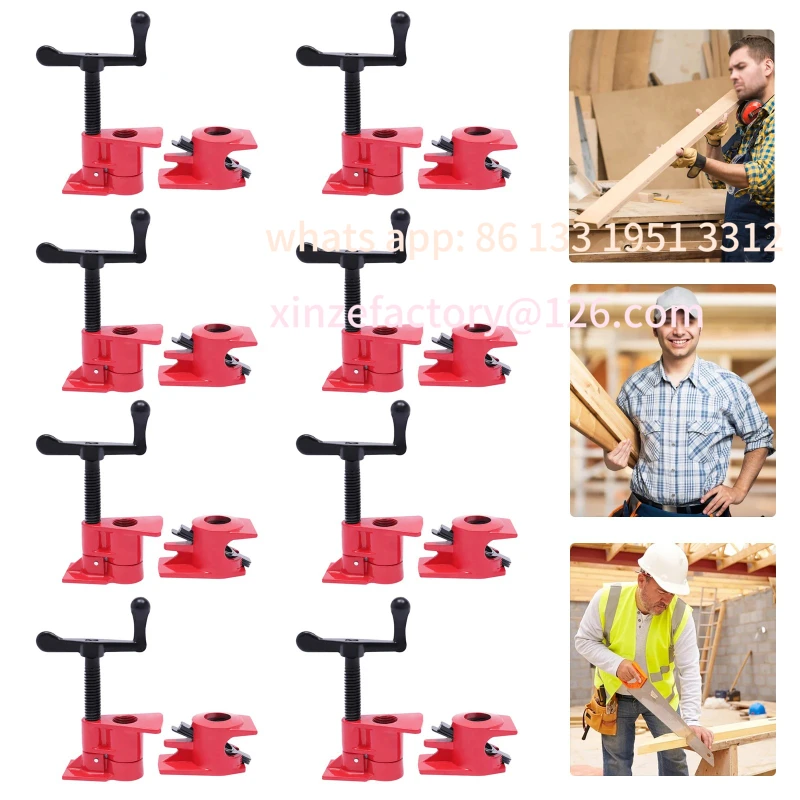 تخصيص 6/8 قطع الخشب الغراء أنبوب Hails مجموعة الثقيلة سريعة غصان أنبوب وصلات سريعة الموتر الأنابيب المشابك