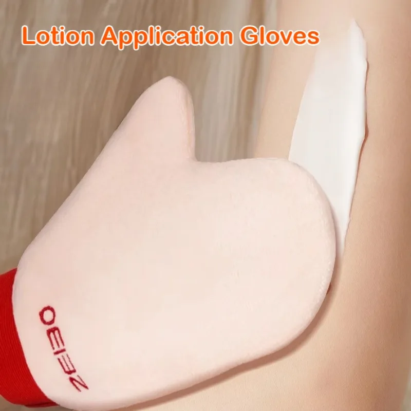 Self Tanning Gloves Women Body Cream Sunscreen Make Up Lotion Application No Mess Waterproof Mitt Body Skincare Massage Gloves