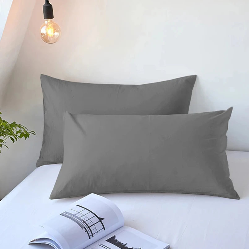 

2pcs Brushed Pillowcase, Soft Breathable Pillowcase, Premium Quality Pillow Covers For Bedroom Sofa Home Decor, Without Pillow