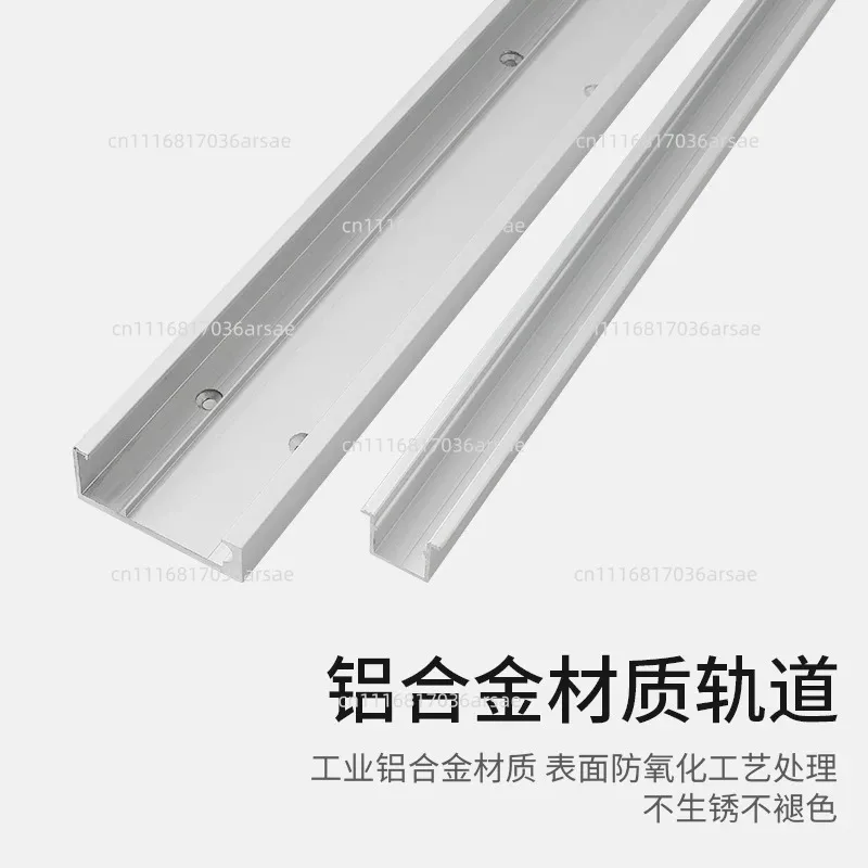 Invisible Trackless Door Sliding Rail Bedroom Bathroom Two-way Buffer Sliding Door Hardware Accessories