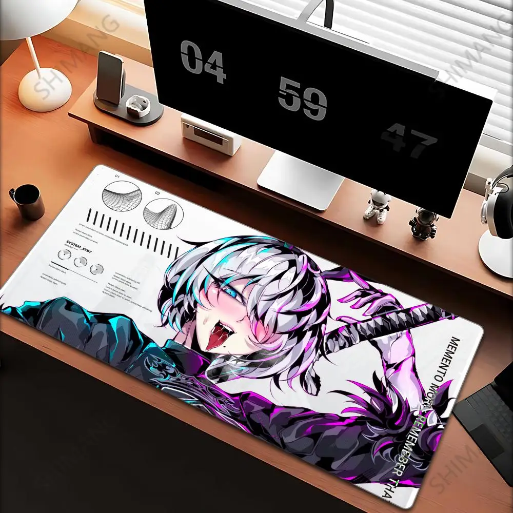 

Anime Sexy Girl Mouse Pad Laptop Kawaii Gaming Mousepad XXL Girl Rias Gremory Keyboard Rug PC Black And White Extended Desk Mat