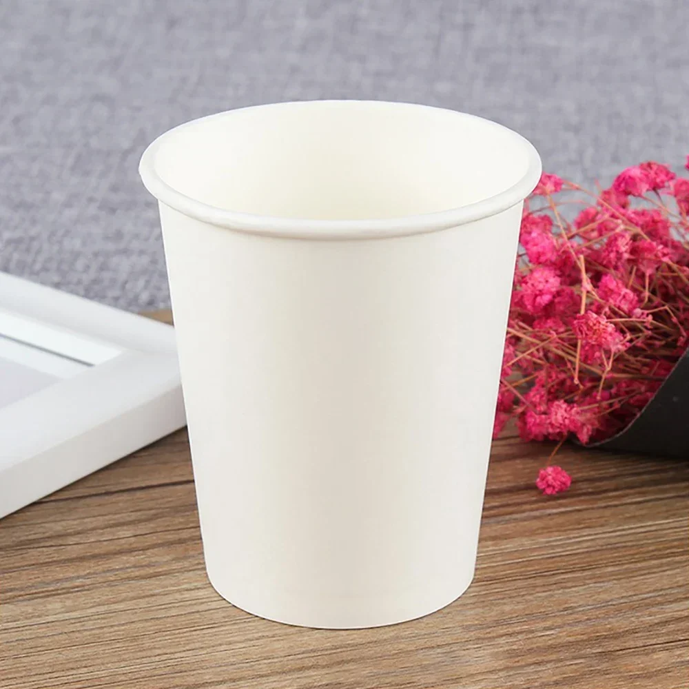 Handmade Pure White Disposable Paper Cup Coffee Cup Thickened Durable Home Commercial Office Cup disposable cups