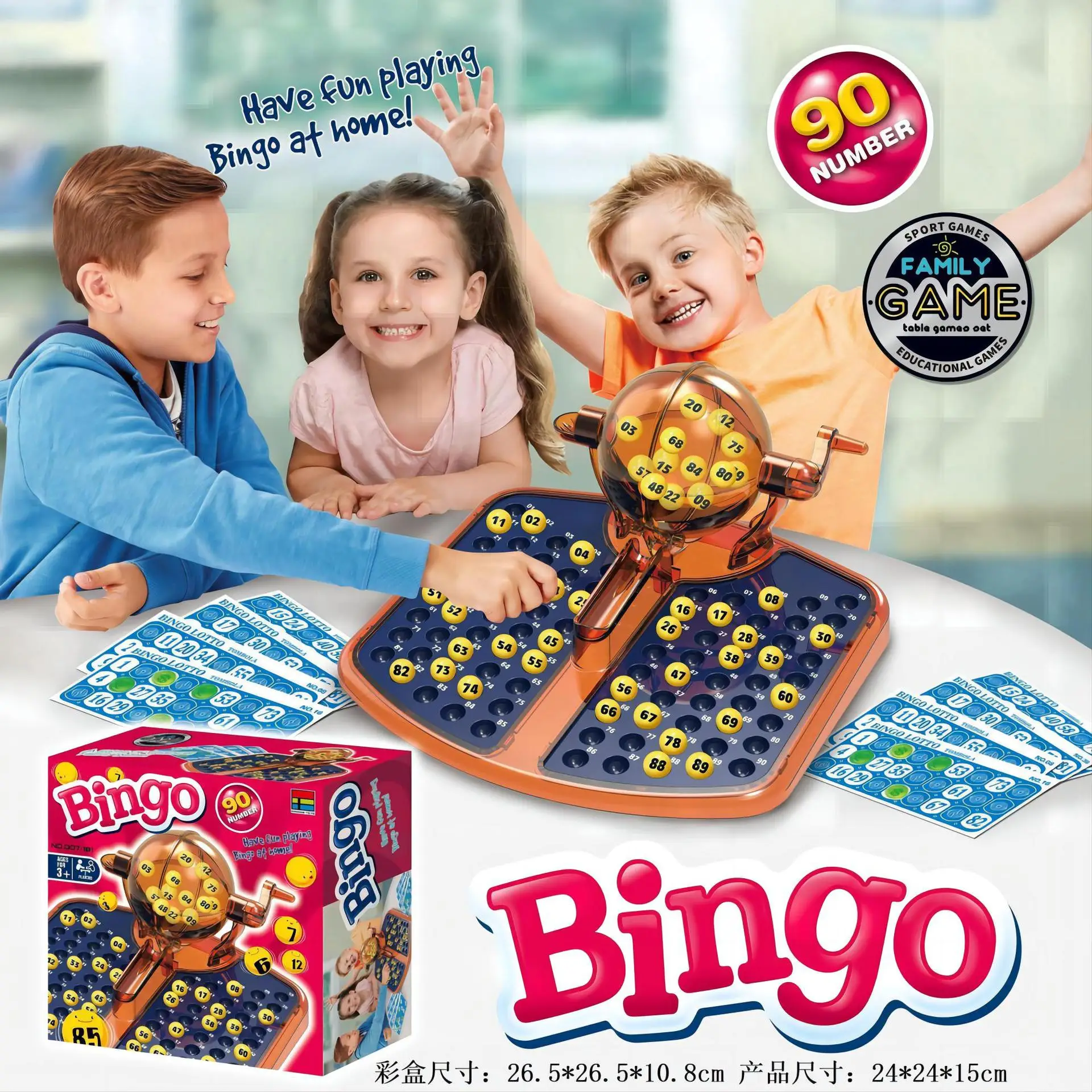 Classico gioco da tavolo da bingo giocattolo gabbia rotante set di macchine della lotteria ricompensa familiare competizione festa simulazione lotteria giochi da tavolo giocattoli