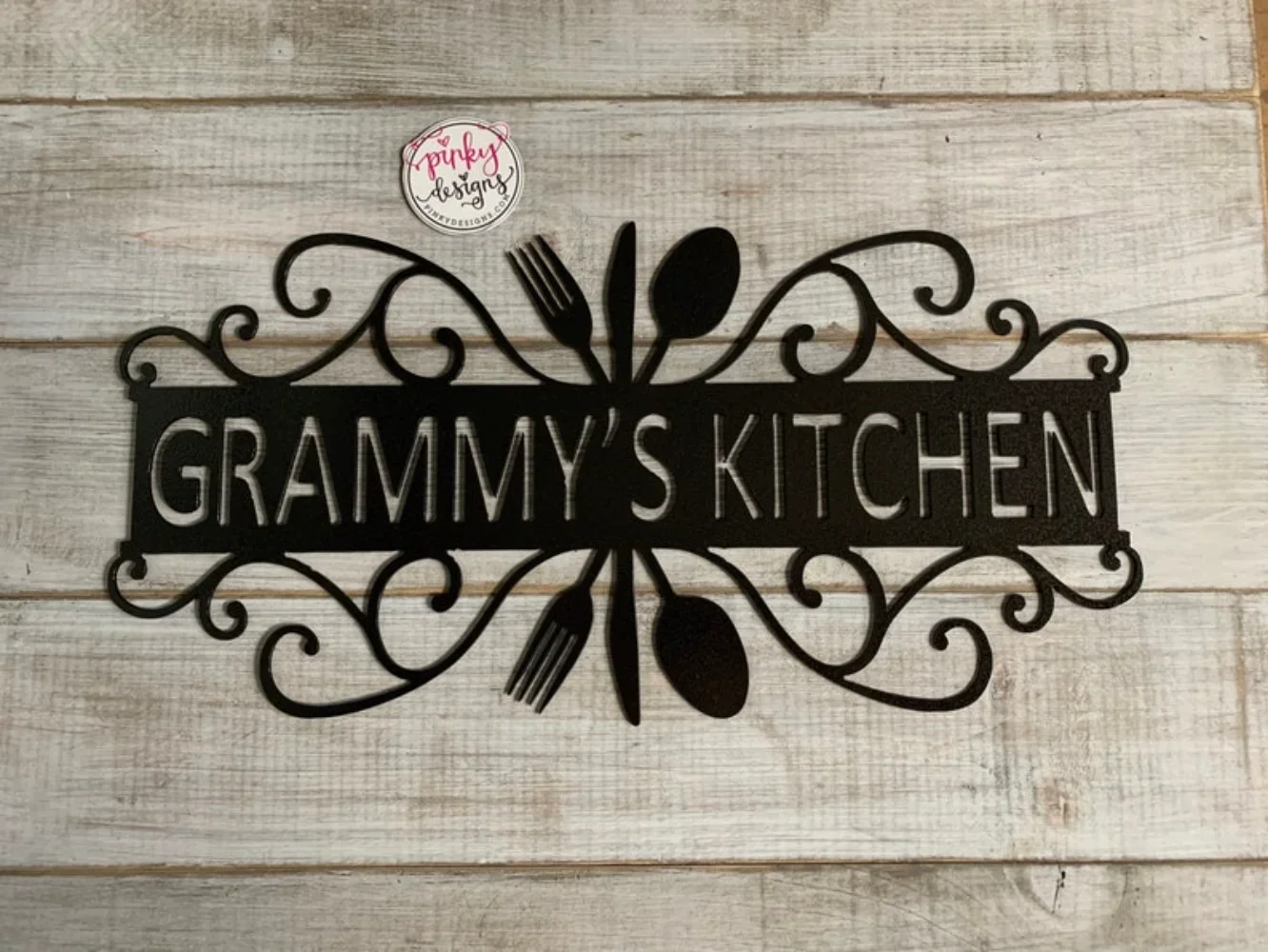 Custom Metal Sign Mimi's Kitchen Customizable Mom's Kitchen Decor Personalized Sign Metal Wall Decor Vintage Customized Sweet