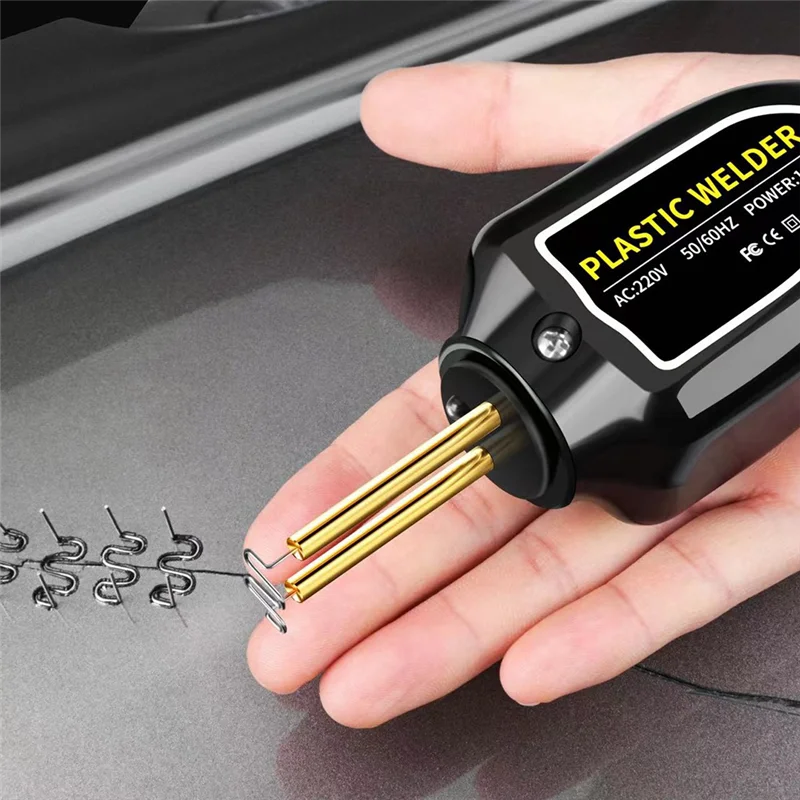 

Emption!Plastic Welder New Hot Air Torch Hot Stapler Plastic Welder Soldering Iron Nail Bumper Repair Car Tool