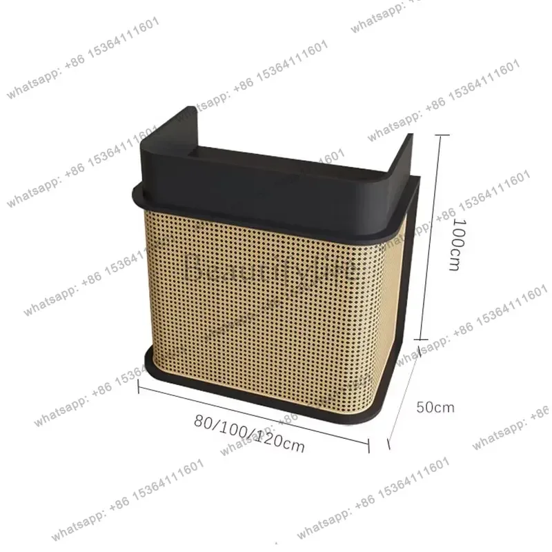 LJY Simple Premium Reception Desk Aesthetic Modern Background Cool Bar Counter Unique Glamour Recepcion Commercial Furniture