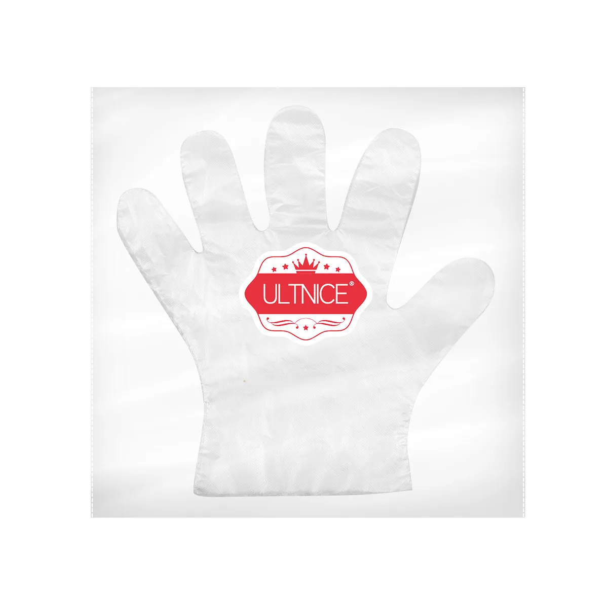 

100Pcs Disposable Food Grade Polyethylene Gloves Transparent Extra Length High Density Safety Gloves for Food Handling and