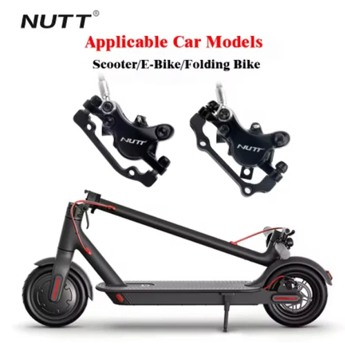 Imagen 2 del producto NUTT-frenos hidráulicos para bicicleta eléctrica, Rotor de 2 pistones, 140, 160, 180mm, para Zero 10X 11X KUGOO G1 G2 Pro, juego de frenos para patinete eléctrico