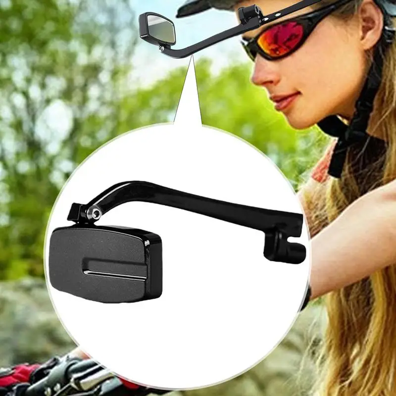 Cycling Eyeglass Safety Mirrors Multi Angle Adjustable View Mirrors Adjustabe Cycling Rear View Wide Angle Mirrors Safe Rearview