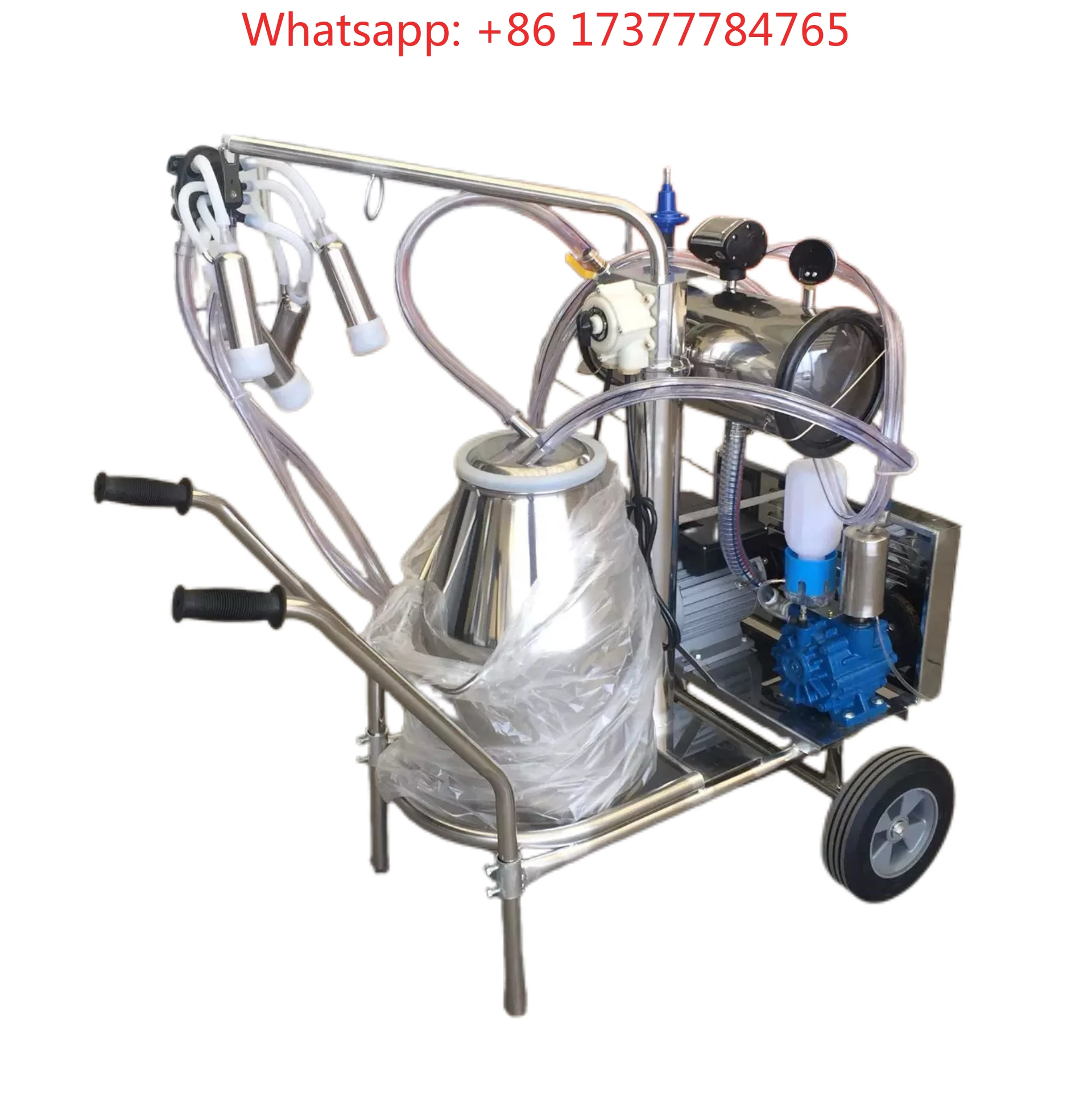 Portable Vacuum Pulse Milker, Small Dairy Cow Milking Machine Device