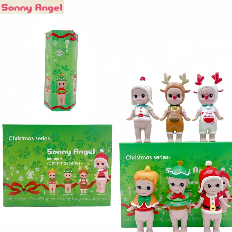 Hot Sonny Angel Hippers Christmas Series Blind Boxes Action Figure Fashion Guess Box Kid Christmas Gift Motherland Edition Toys