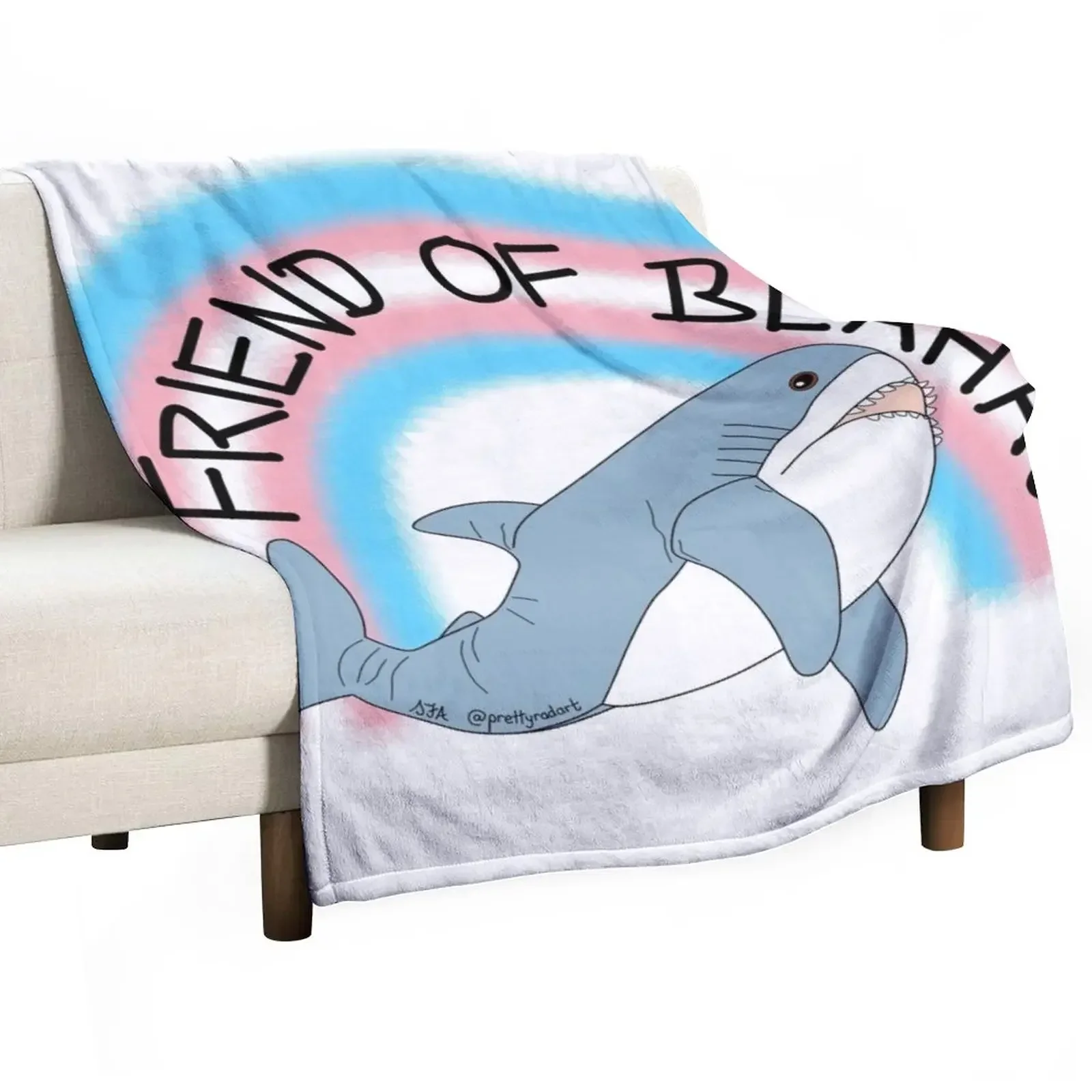 Friend of Blahaj Throw Blanket For Baby Summer Luxury Brand Decoratives Blankets