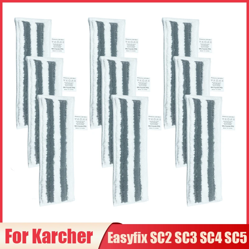 Piezas de tela de mopa de vapor para Karcher Easyfix SC2 SC3 SC4 SC5, accesorios de aspiradora de mano, trapos de mopa de vapor de microfibra