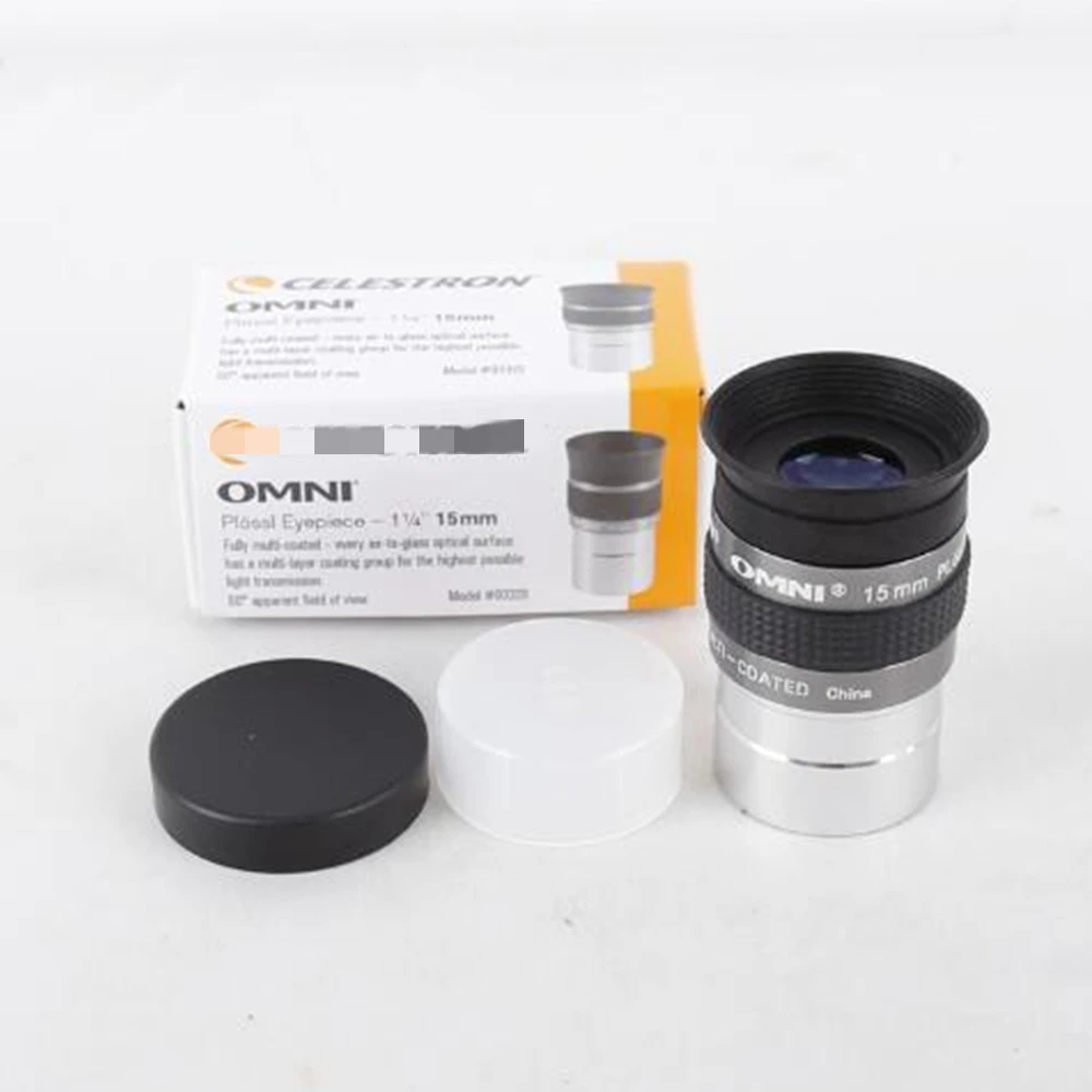 OMNI 15mm PLOSSL 1.25 Inches with Optical Glass FMC Coating 52 Degree Telescope Eyepiece