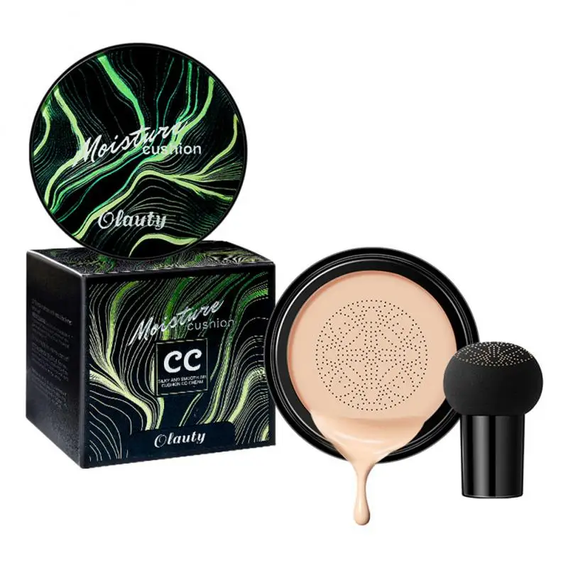 BB Air Cushion Base Foundation with Mushroom Head CC Cream Lasting Moisturizing Waterproof Concealer Base Makeup Cosmetics