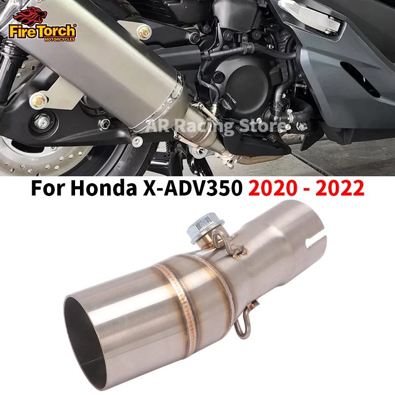

Motorcycle Modify Exhaust Escape Moto Mid Link Pipe Connect 51mm Muffler Slip On For Honda ADV350 ADV 350 ADV-350 2021-2022