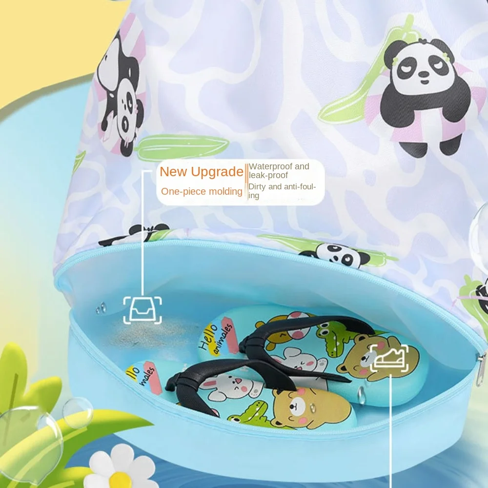 

Водонепроницаемая детская сумка для плавания с отделением для обуви, пляжная сумка с утяжкой, легкая сумка для хранения вещей для бассейна