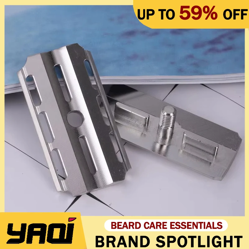Yaqi Telstar 1.15mm Blade Gap Double Edge 316 Stainless Steel Razor Head For Men Facial Precise Comfortable Professional Shaving