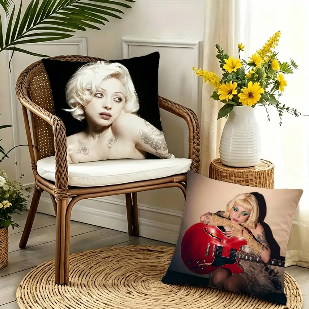 

FEMME FATALE M-Mon L-Laferte Double-sided print Pillow Case Pattern Printed Pillowcase For Living Room Sofa Cushion Cover