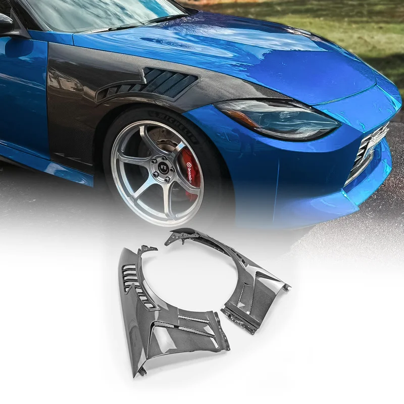 (Local in USA) Per Nissan RZ34 Fairlady Z Late EPA Design V2 Parafango anteriore (con presa d'aria superiore) Kit carrozzeria aerodinamica