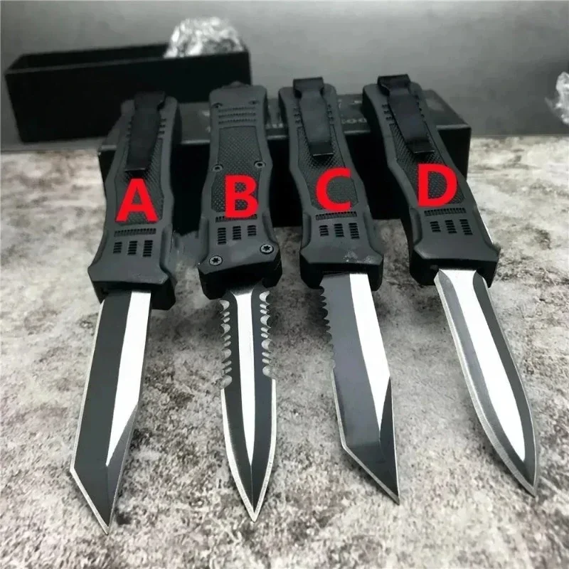 MICRO 616 Folding Pocket Knife 440C Blade Zinc Alloy Handle Outdoor Survival Portable Utility Multi-purpose Camping Knives Tools