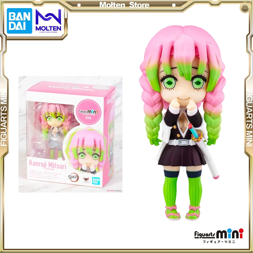 

BANDAI Original Figuarts Mini Demon Slayer: Kimetsu no Yaiba Mitsuri Kanroji Love Hashira Anime Action Figure Complete Model