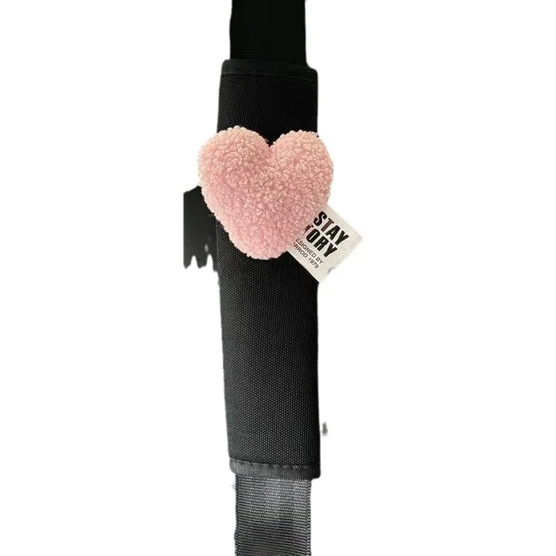 Car Seatbelt Shoulder Pad Cover Creative Love Heart Seat Belt Decoration Four Seasons Universal Girls Fashion Seat Belt Cover
