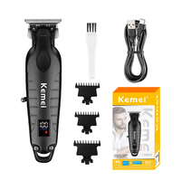 Kemei KM-2293 Rechargeable Hair Clipper Professional Electric Barber Trimmer  Cordless Trimmer Type-c Zero Gapped Cutting