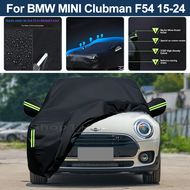 Auto Exterior Sun-Snow Protective Car Cover For BMW MINI Clubman F54 2015-2024 Waterproof Dustproof Anti-UV Outdoor Cover