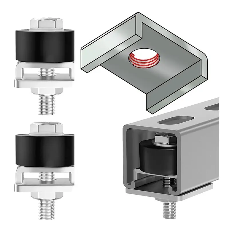 حار SV-عجلة الأسطوانة الحدات ل Unistrut تبختر قناة عربة الجمعية تحديد المواقع 1-5/8 "أو قنوات أطول
