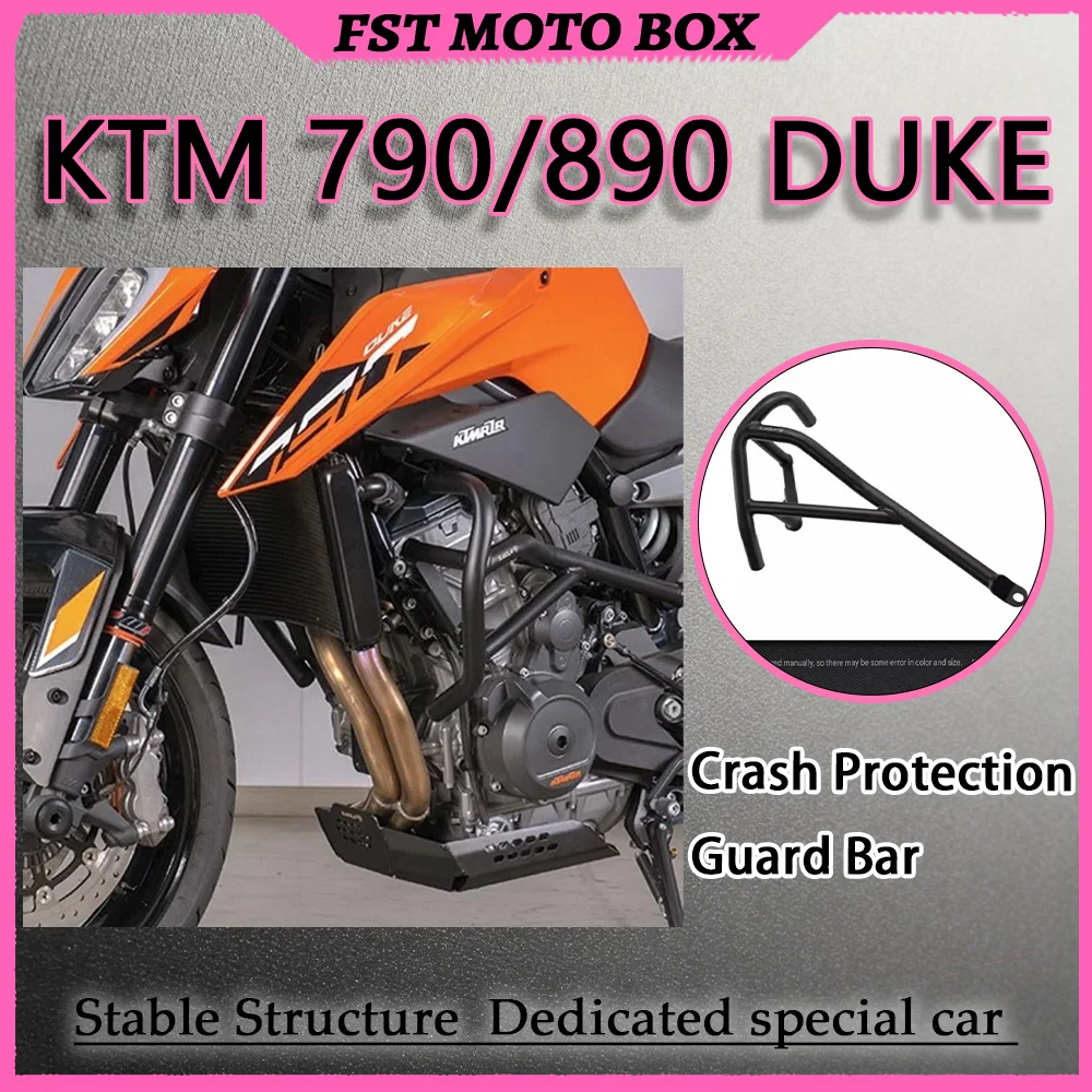 FOR KTM 790/890 DUKE Racing Crash Bar Modified Thickened Seamless Steel Pipe Bumper Dissipation Unaffected Durable Motorcycle