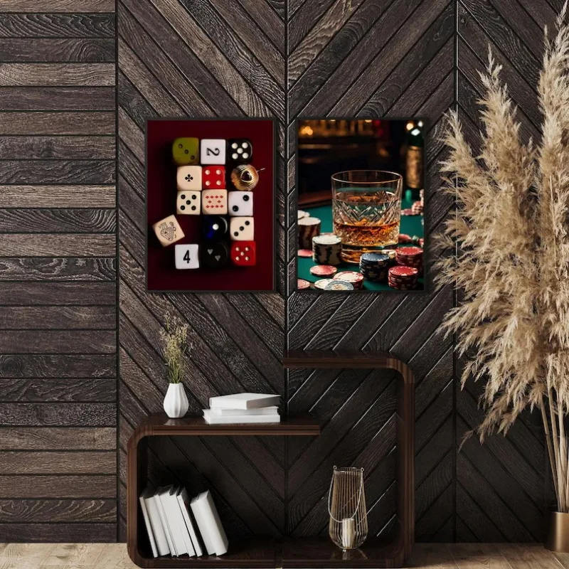 Retro Nightlife Casino Poker D - Luxury Lifestyle Furniture 리뷰 및 가격
