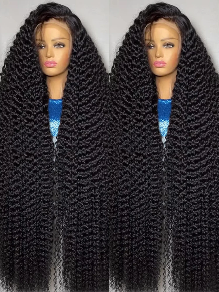 40 46 Inch Deep Wave 13x6 Hd Lace Front Human Hair Wig 300 Density Water Curly Lace Frontal Wigs Glueless Human Hair For Women