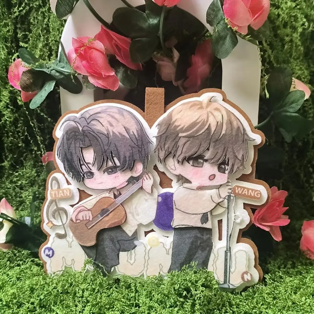 

Милый школьный рюкзак с героями мультфильмов, сумка для боли, брелок и подвеска из нетканого материала, подарки из фанатов «So-and-so», «Jiang Tian Sheng Wang»