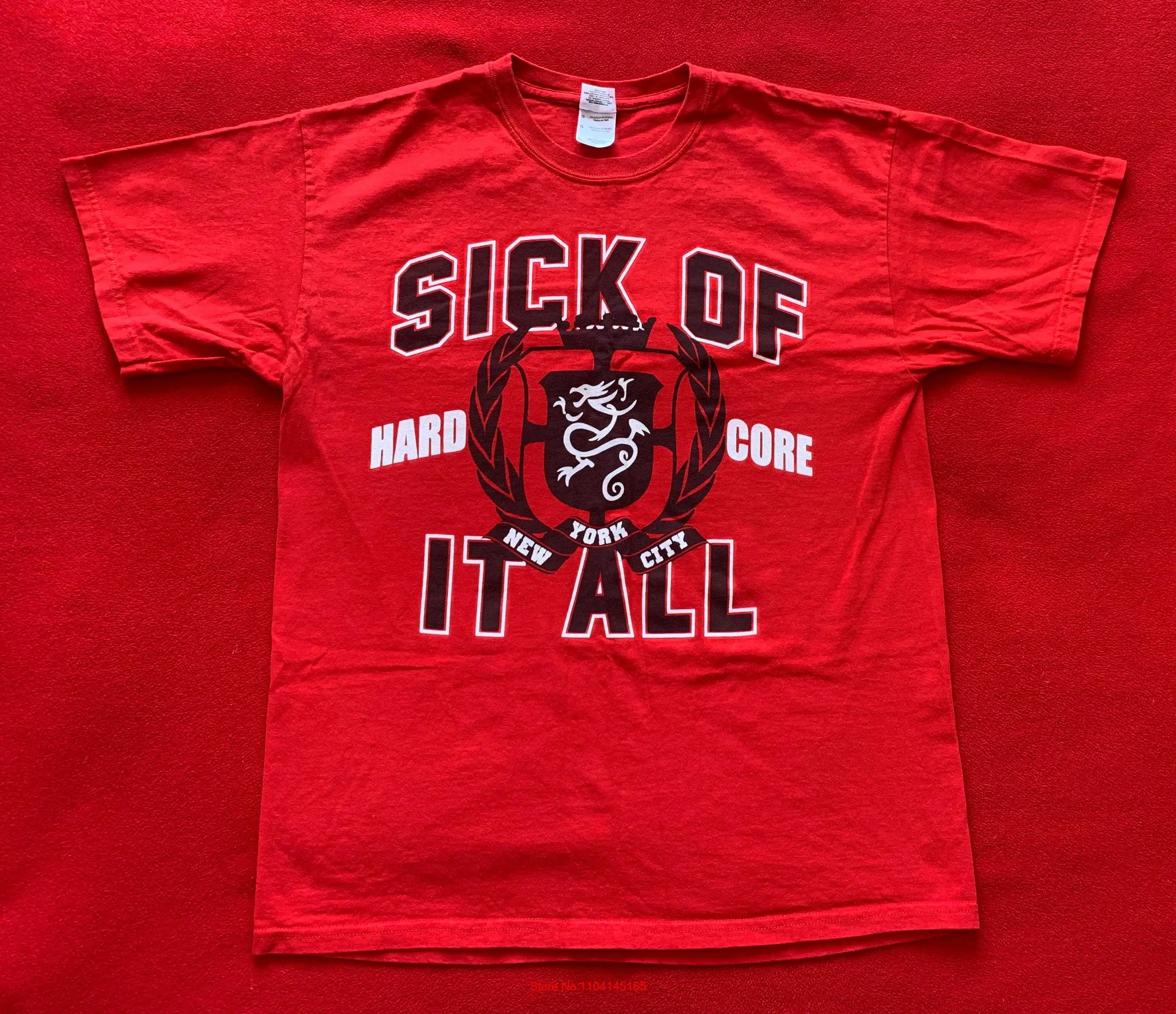 Sick of it all Rare new vintage Built to last Men s Size L 1997 T Shirt long or short sleeves