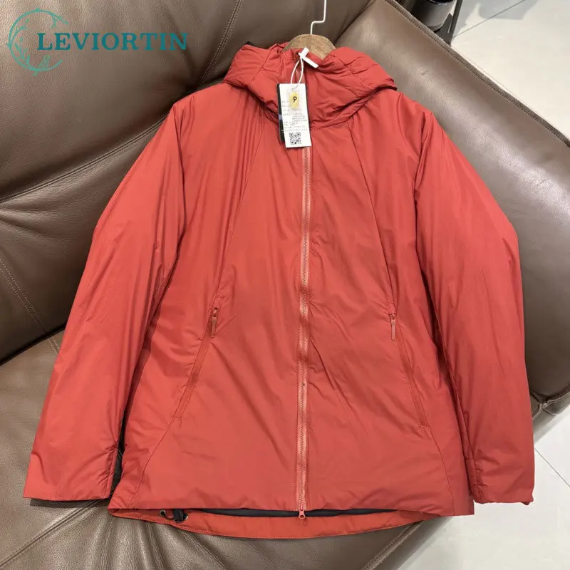 

2025 зимнее новое модное городское молодежное базовое мужское пальто с капюшоном High Tech Oh P, хлопковое теплое свободное универсальное простое хлопковое пальто