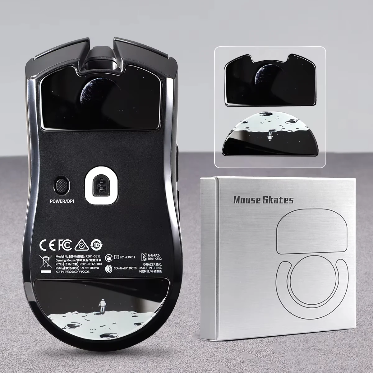 

Glass Mouse Skates for Razer Viper V3 Pro Mouse Feet Pads Smooth Durable Slim 2.5D Curved Edge Game Mouse Accessories