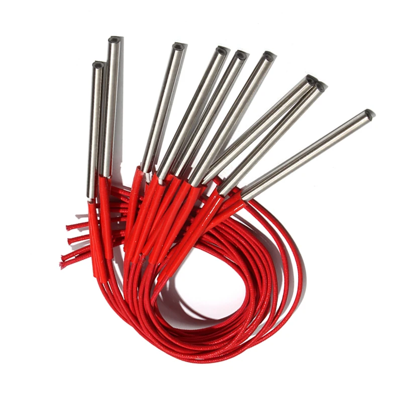 LUJINXUN Cartridge Heater Single-End Heating Element 7x100mm 7x110mm 110V/220V 170W-200W for Hot Press Forming Machine 10pcs