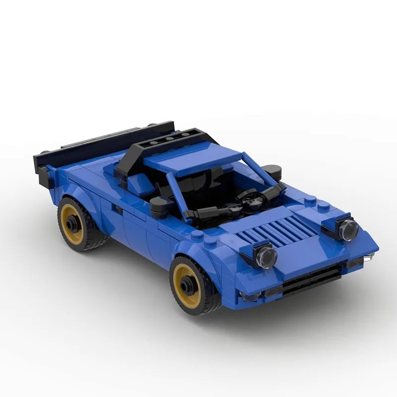 MOC Technical Car Speed Champions Lancia Stratos Vehicles Sets Creative Supercar Building Blocks Kid Toys Boys Christmas Gift