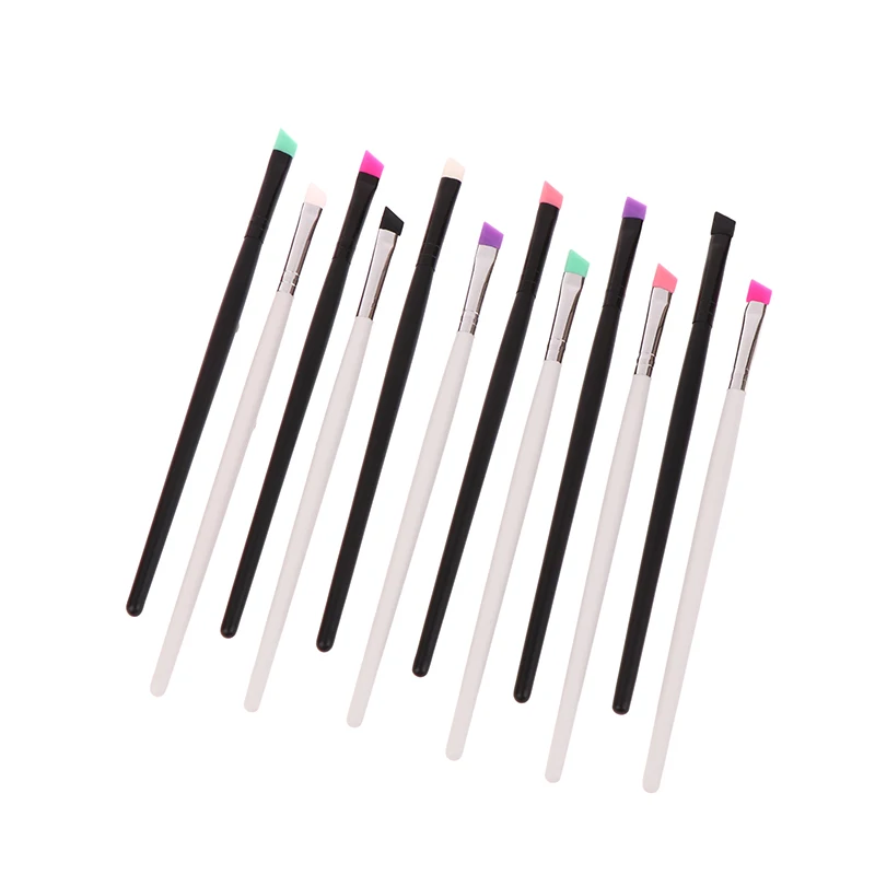 Portable Eyebrow Eyeliner Brush Diagonal Angled Eyebrow Liner Brush Women Makeup Cosmetic Tools