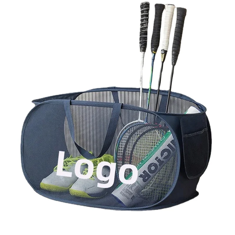 Breathable Shoulder Bag for Badminton Rackets and Equipment, Lightweight Foldable Single Shoulder Bag