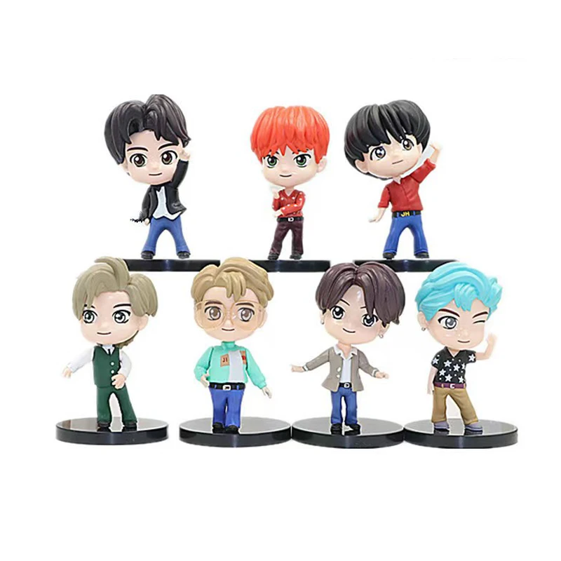 Muñeco de acción 2026 de Bangtan Boys: Juguete de JHope, Jimin, V y Jungkook, ídolos estelares, regalo militar adorable para niños