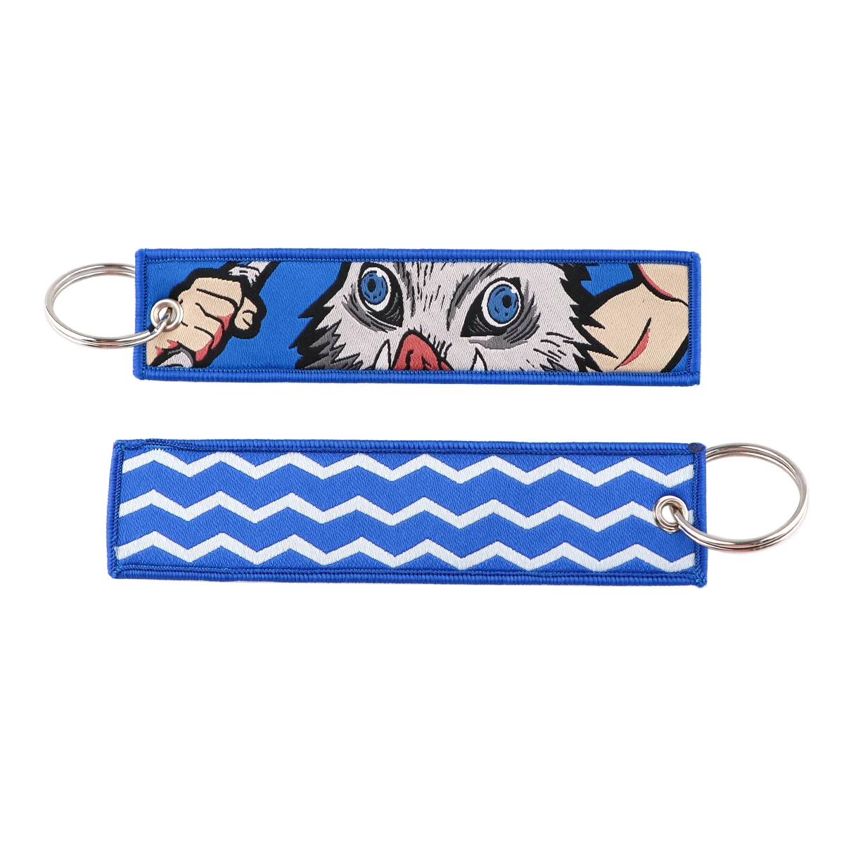Japanese Manga Keychain for Motorcycles Key Fobs Key Tag Anime Key Holder Women Embroidery Keyring Jewelry Accessories Gifts image 2