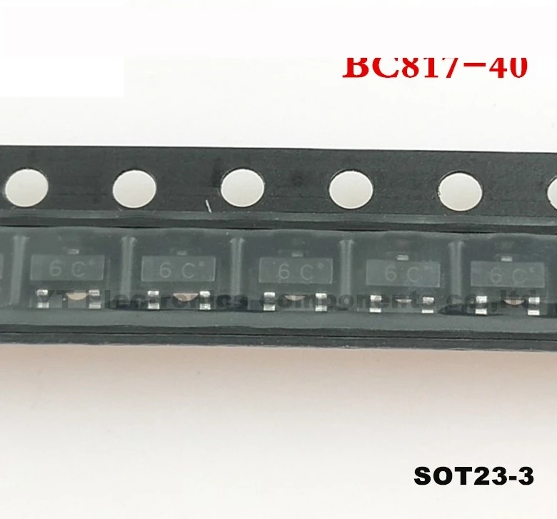 100pieces/lot BC817-40 BC817 NPN 45V 500mA 6C SOT-23  