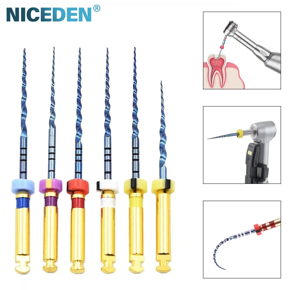 

6 шт./кор. эндодонтический файл с конусом корневых каналов 21 25 мм SX-F3 Материал для стоматологии корневых каналов Гибкие материалы для стоматолога