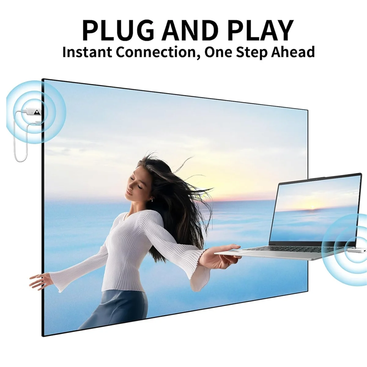 

X61A_Wireless HDMI-compatible Transmitter and Receiver Wireless Extender