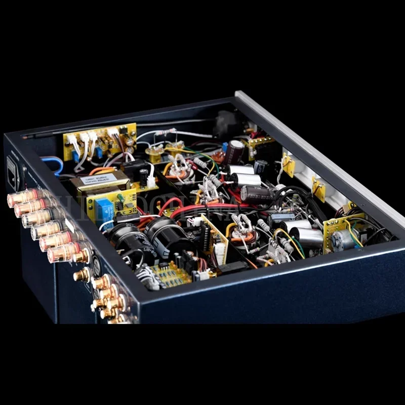 Q-019 MUZISHARE X7 Integrated Vacuum Tube Amplifier KT88x4 AB1 Push-pull Amp 25~45W TR~UL Switch 110V/220V MM Phono