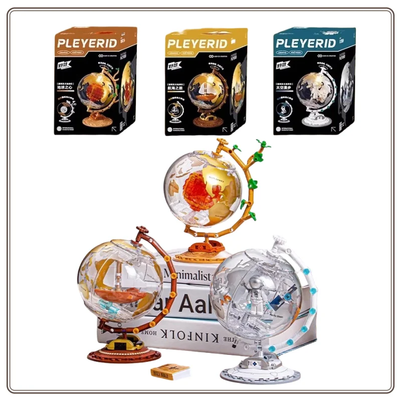 

In Stock Globe Building Block Toys Gifts Aerospace Puzzle Puzzle Puzzle Building Toys Luminous Ornament Models Children's Gifts